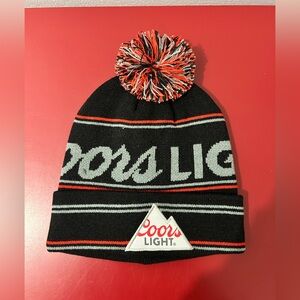 Coors Light Promotional Pom Beanie